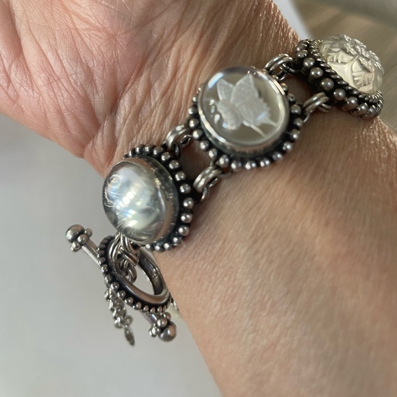 Stephen Dweck Sterling Silver Crystal Quartz, Pearl and Mother of